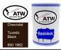 Preview: Chevrolet, Tuxedo Black, 900 1962: 500ml Lackdose, von ATW Autoteile West.
